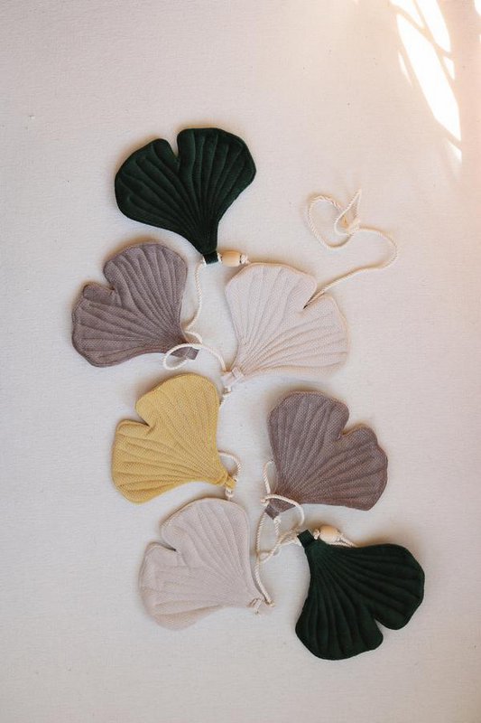 Guirlande "Autumn Vibes" aux feuilles de Ginkgo