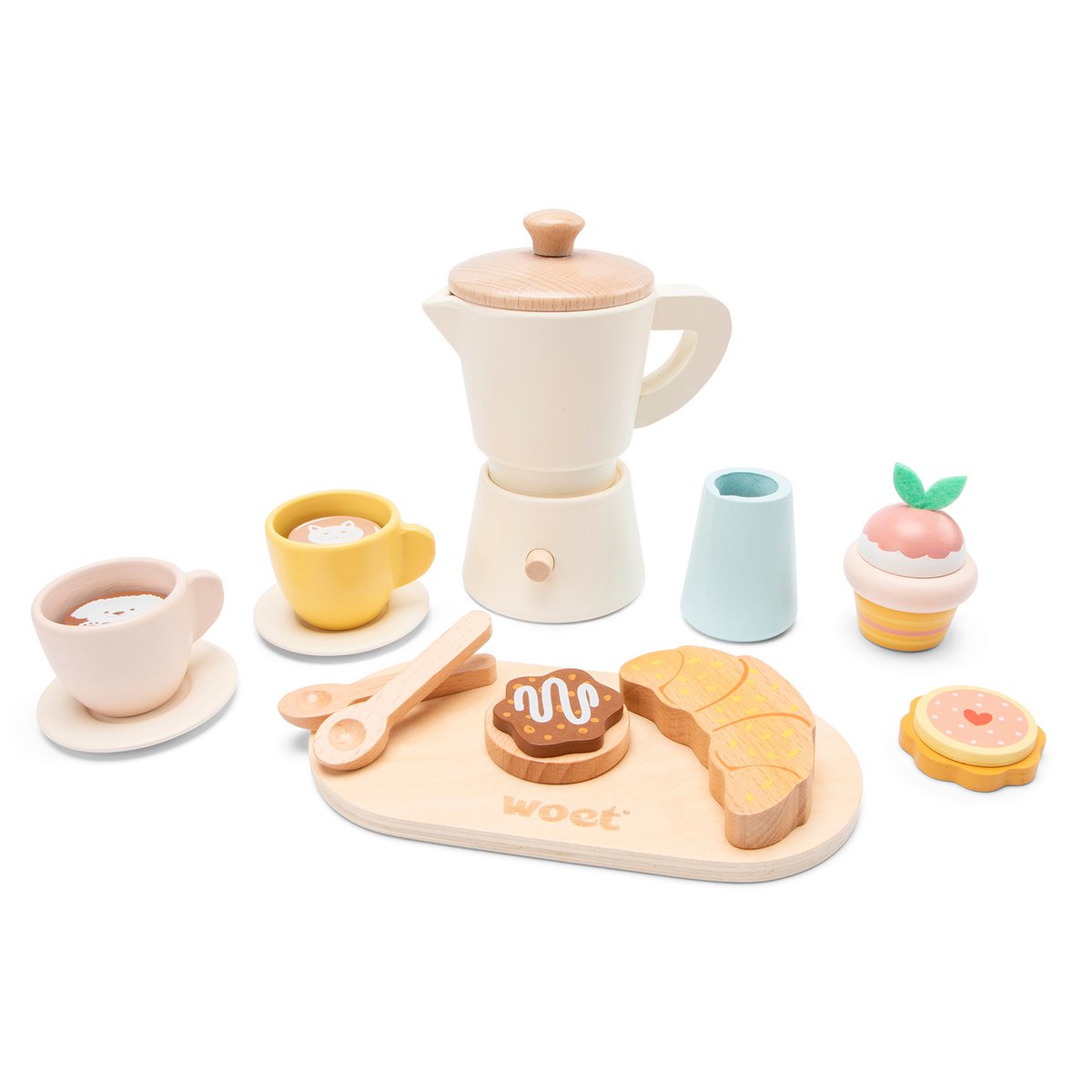 Houten percolator koffie speelset