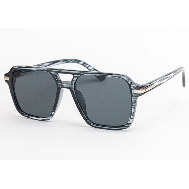 Grey Transparent Square Sunglasses with Dark Lenses – UV400 | Modern Unisex Eyewear