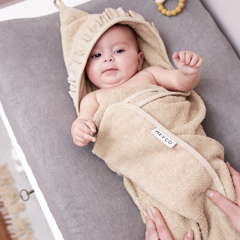 Bath cape terry cloth Ruffle Sand
