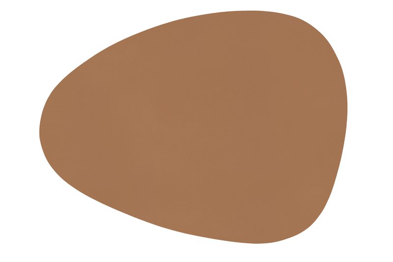Dækkeserviet TOGO - Vegansk læder - Sten - 42x32 cm