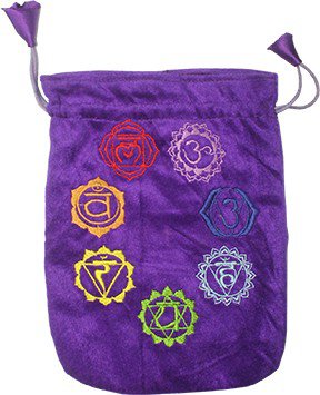 SAMTTASCHE LILA-CHAKRA