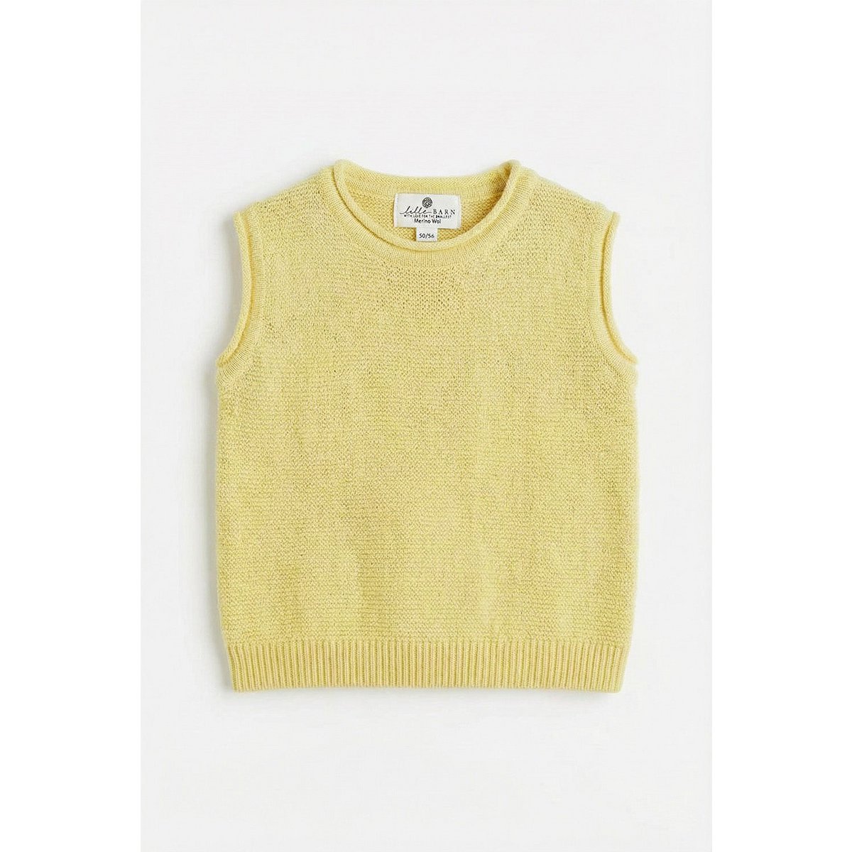 Merinowollstrick Baby Spencer – Limonade