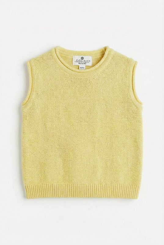Merinowollstrick Baby Spencer – Limonade