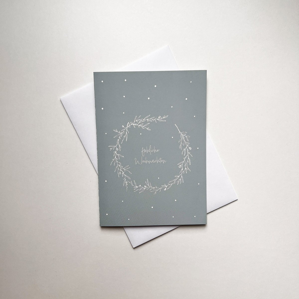 Christmas card Merry Christmas with envelope