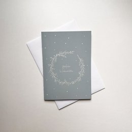 Julekort glædelig jul med kuvert