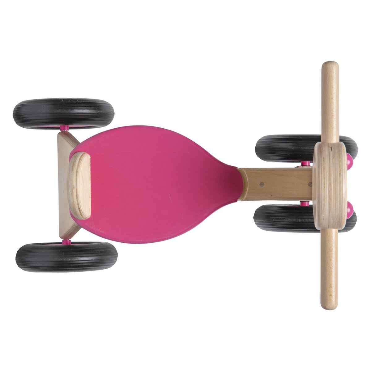 Van Dijk Toys Berken Houten Balance Bike From 1 Year - Pink