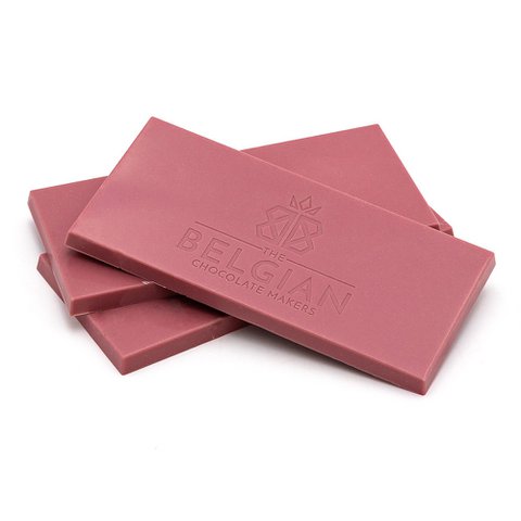 Handmade chocolate bar (ruby 47.3%) 100 Grs