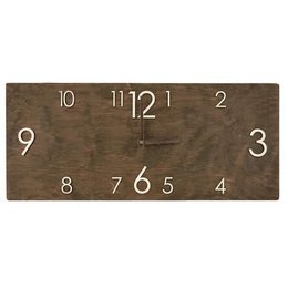 Wall clock, Large wooden wall clock