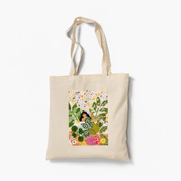 Fare il bagno con i fiori - Borsa tote organica