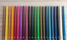 Pastel Color 10" Beeswax Taper Candle - Make your color mix