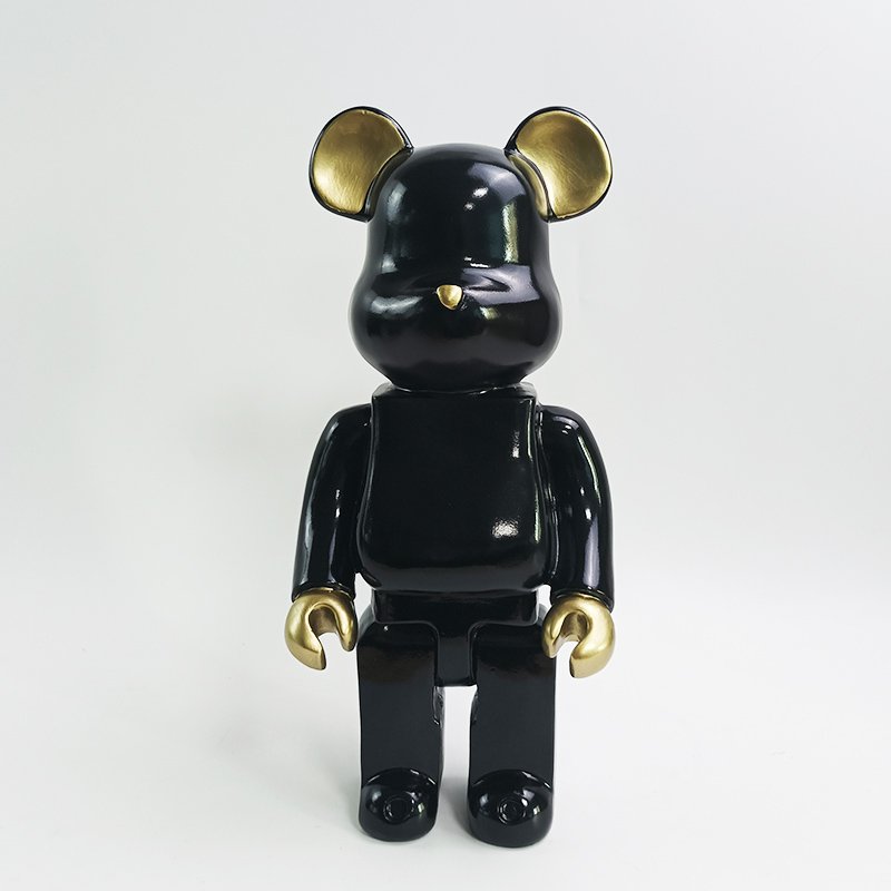 Polyresin bjørn sort