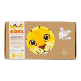 Set Body manches longues & Bavoir | Coton bio | Lion | Cadeau naissance