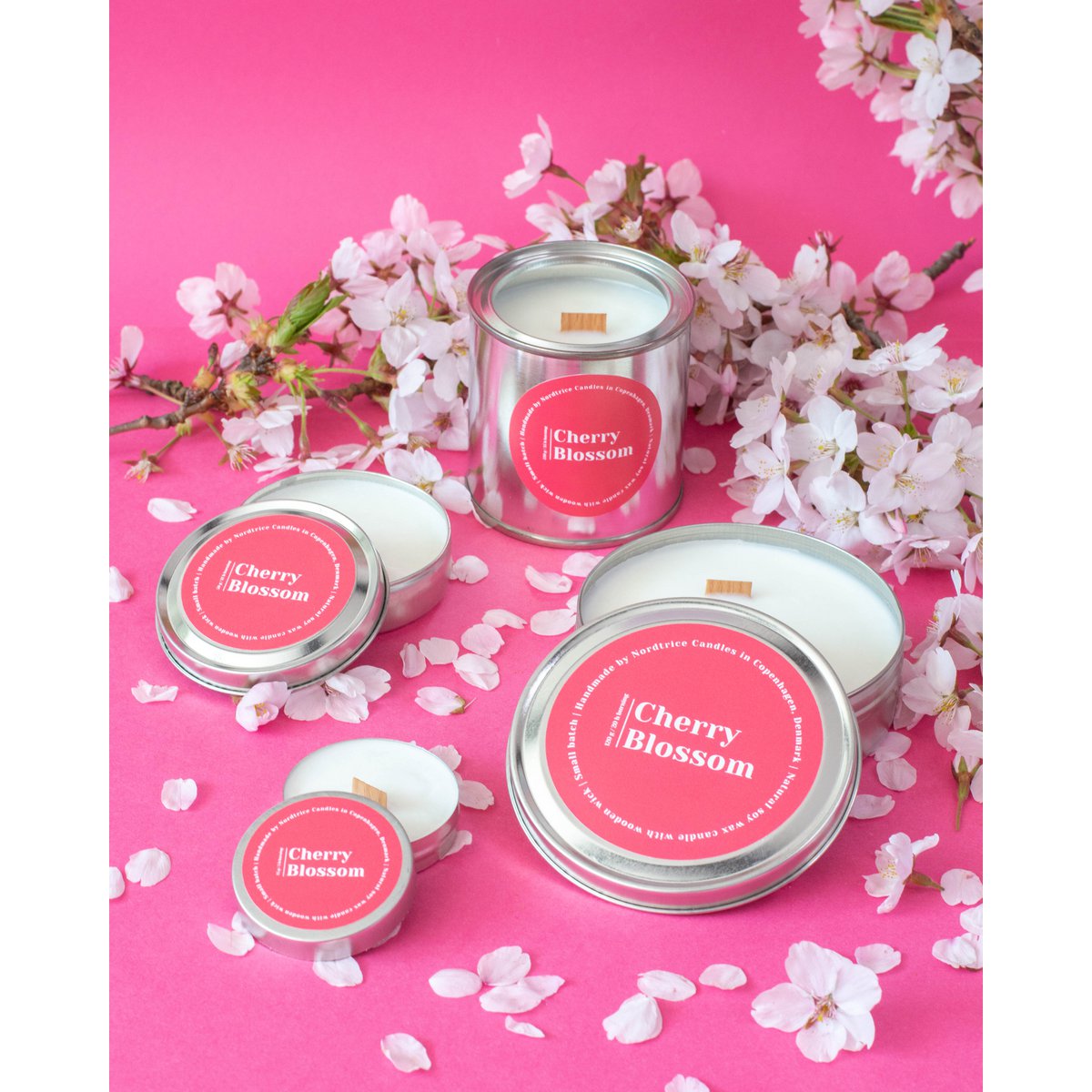 Mini scented soy candles, Cherry Blossom