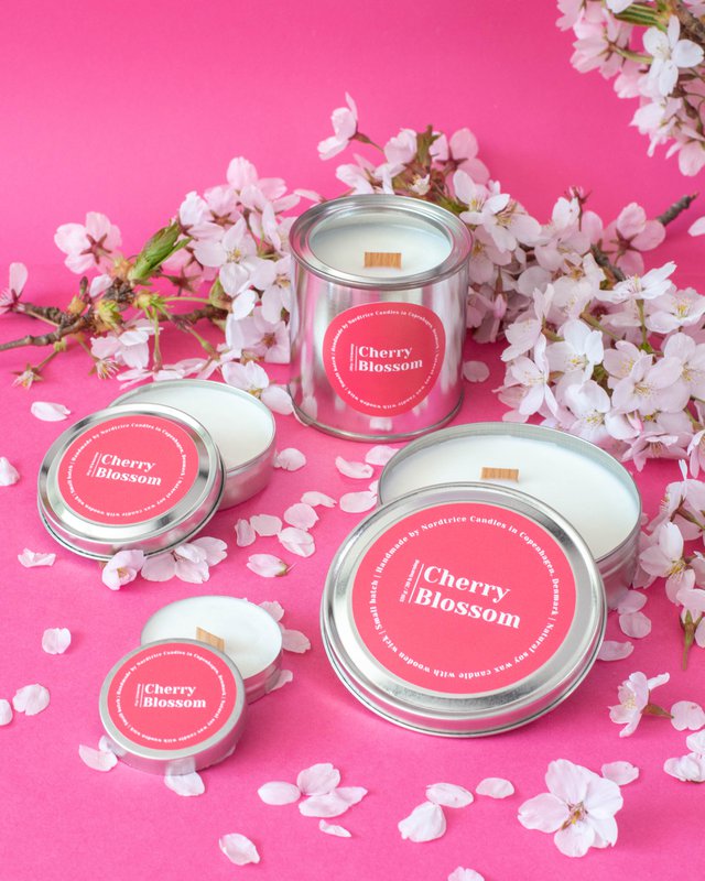 Mini scented soy candles, Cherry Blossom