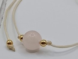 Bracciale in quarzo rosa