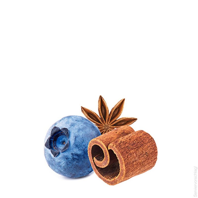 Blueberry with vanilla & cinnamon liqueur