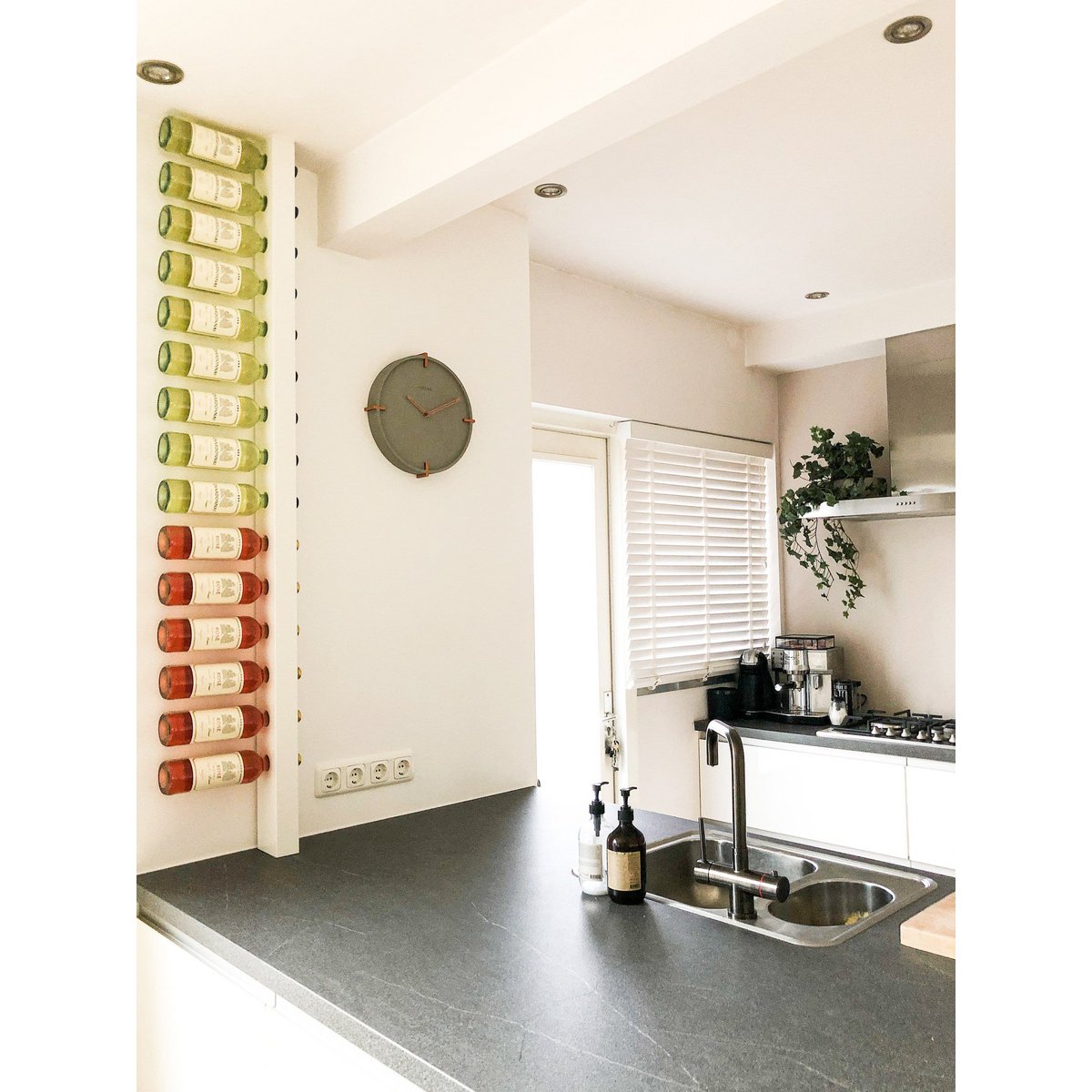 Wandklok - 32 cm - Beton - 'Mohawk Wall'