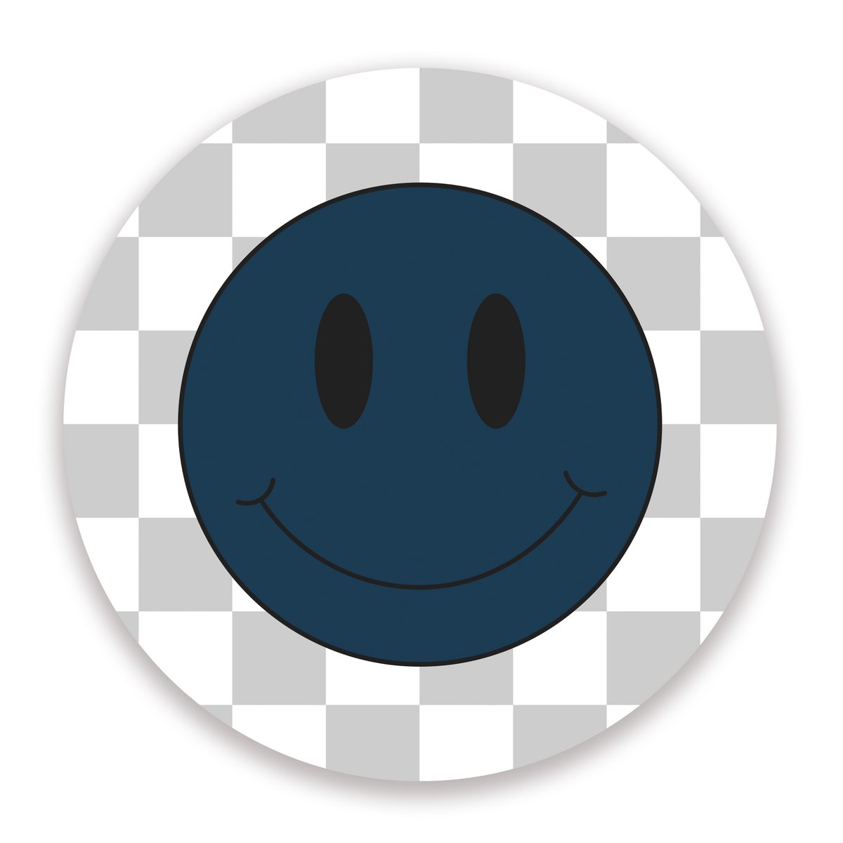 Cerchio da muro Set Smiley Blu