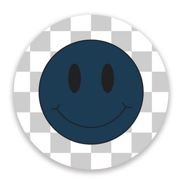 Muurcirkel Set Smiley's Blauw