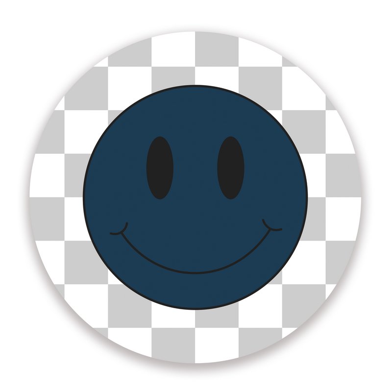 Muurcirkel Set Smiley's Blauw