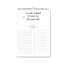 calendario compleanno A4