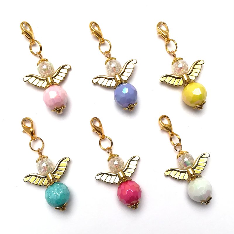 Guardian Angel "Ava" Keychain, set de 6 series, de color dorado