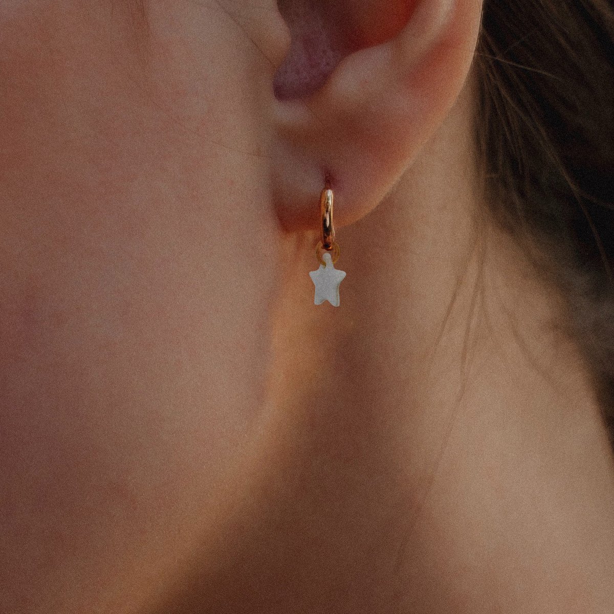 Mother of Pearl Star Earrings