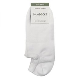 Bambocks Bambus No Show Sneaker Sokker 4 par Hvide