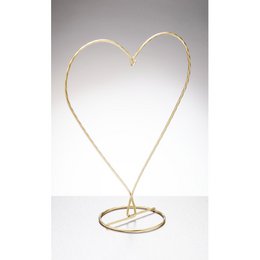 Présentoir en Forme de Coeur - Or