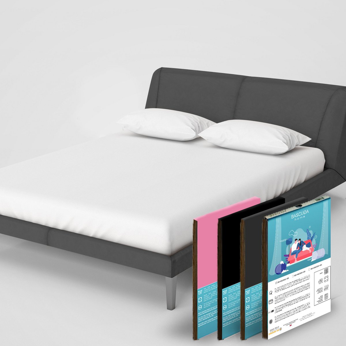 Drap Housse King - 100% Coton - 150x200cm