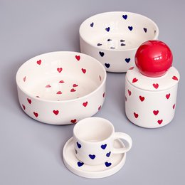 Vela con tapa Amore – azul yegua