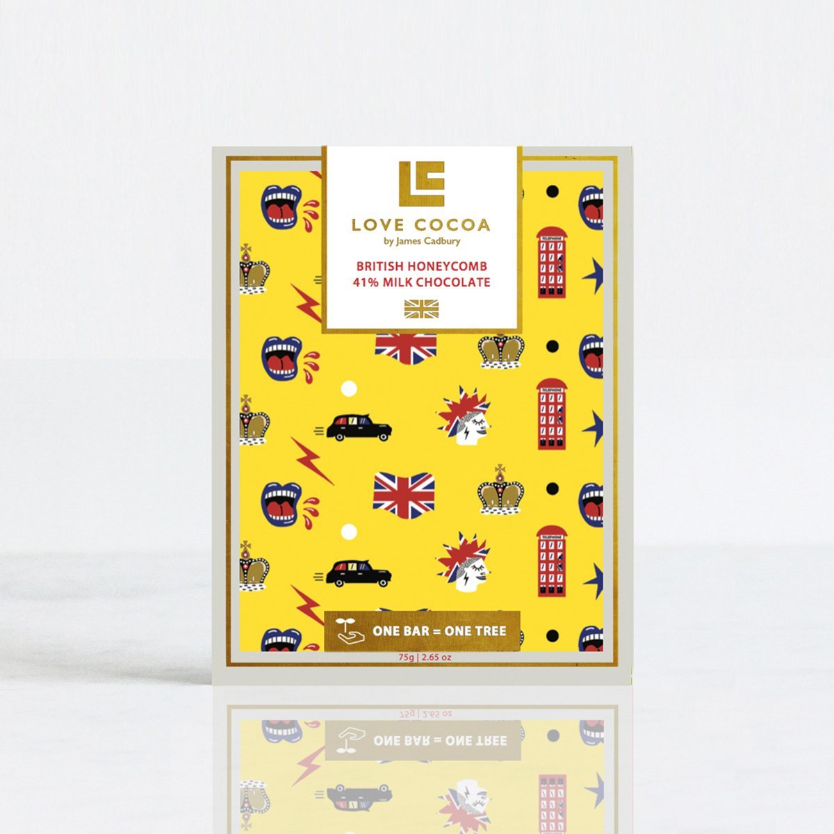 London Edition: British Honeycomb 41% Milk Chocolate Bar