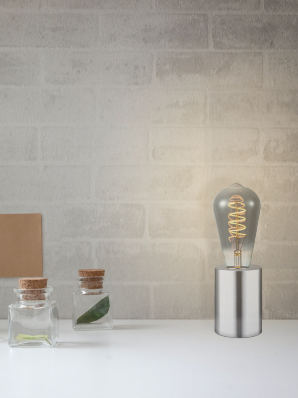 Home Sweet Home table lamp Dry Rond - brushed steel - 7.5/7.5/10cm