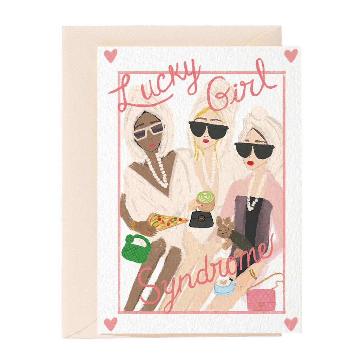 Lucky Girl Greeting Card