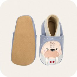 Extra flexible leather slippers Morse