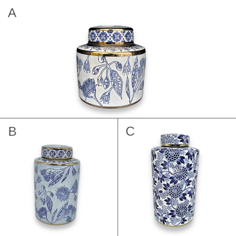 Blue and White  Porcelain Flower Vase (For Kitchen Home)