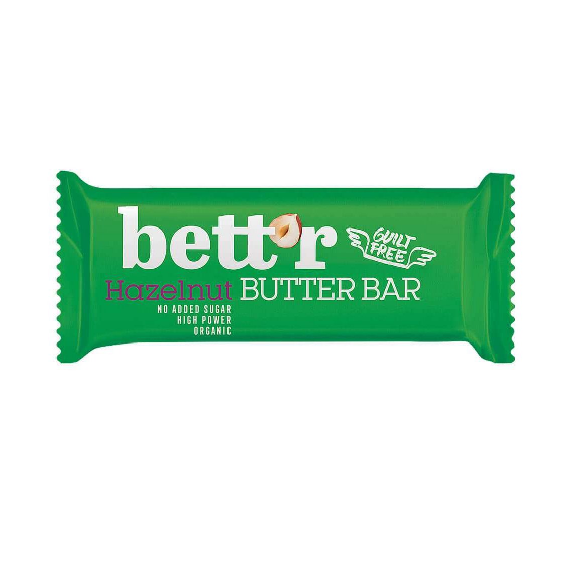 Hazelnut Butter Bar, organic, Bett'r, 30g