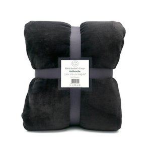 Fleece blanket 130x170cm 760g/m² - Cozy anthracite