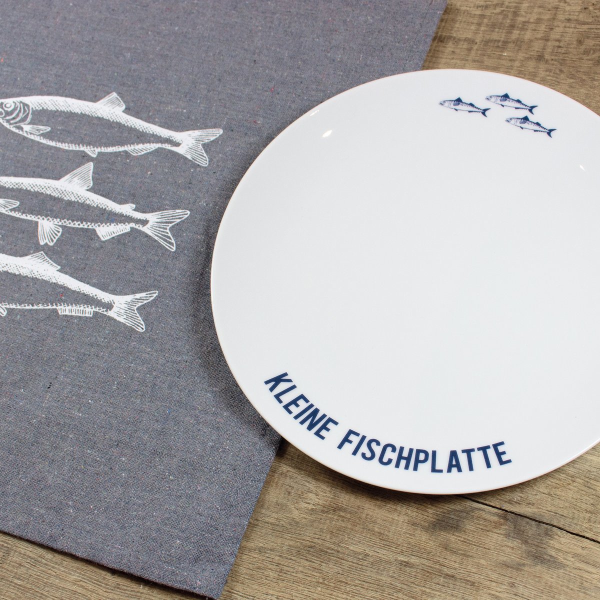 Plato de porcelana Plato de pescado pequeño