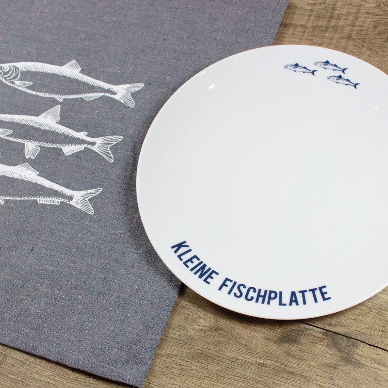 Plato de porcelana Plato de pescado pequeño