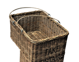 Step stairs basket with handles 'Take upstairs please!'