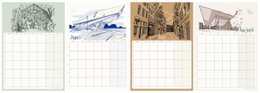 2027 Kalender Amsterdam Ikoner - A3 - Månedskalender, Vægkalender