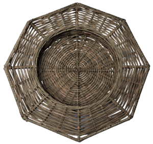 UNDER Plate with 8 corners