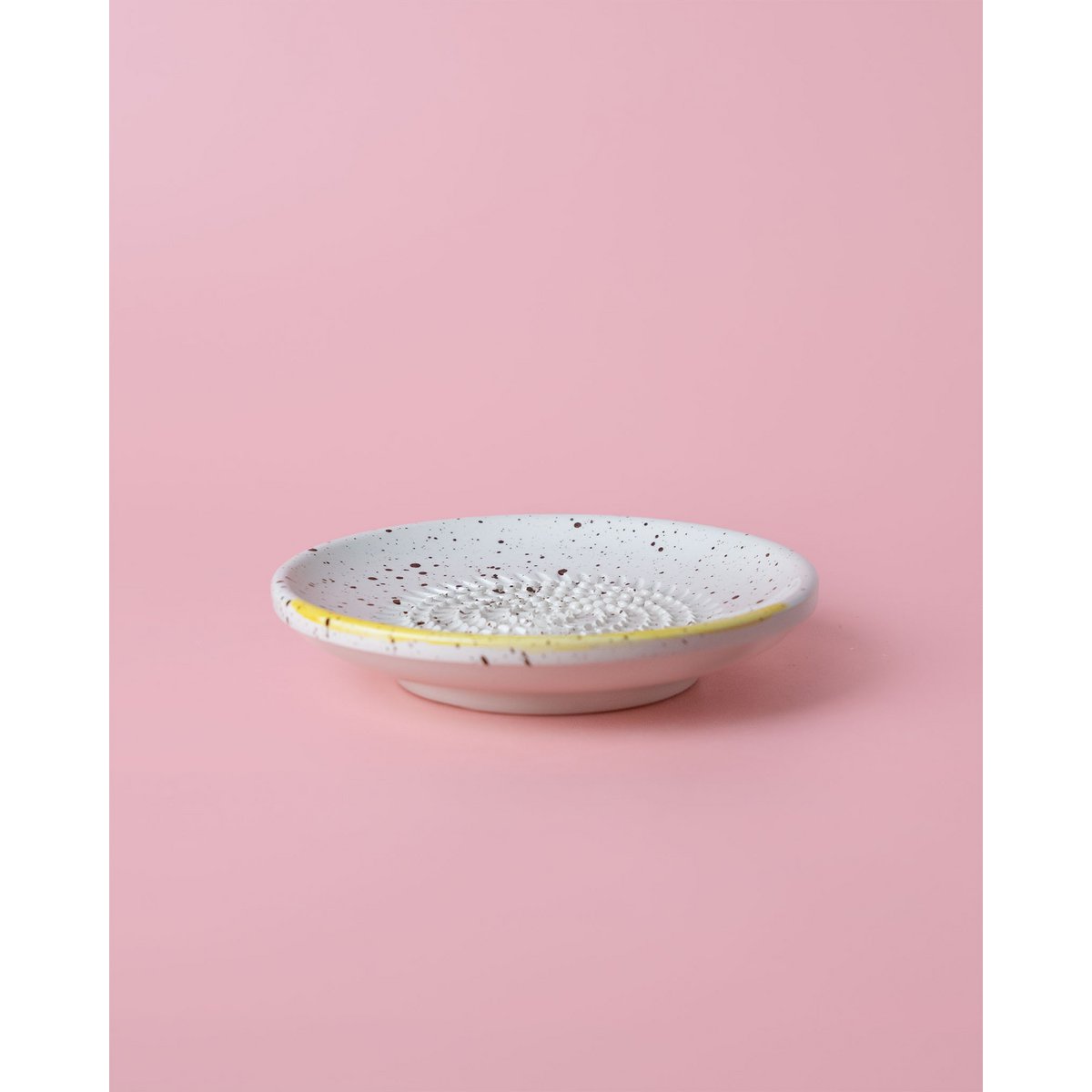 Ceramic Plate SMALL Food Grater / Cinnamon