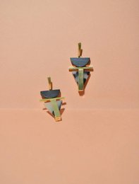 Pendientes Triángulo Negro