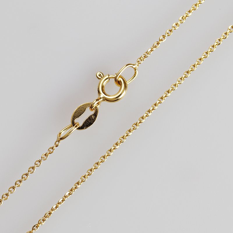 925 sterlingsølv kæde 0,8 mm, forgyldt