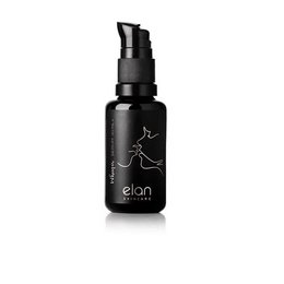 Organic face oil in a 30ml bottle with a black pump dispenser. The product is designed to hydrate and nourish the skin.