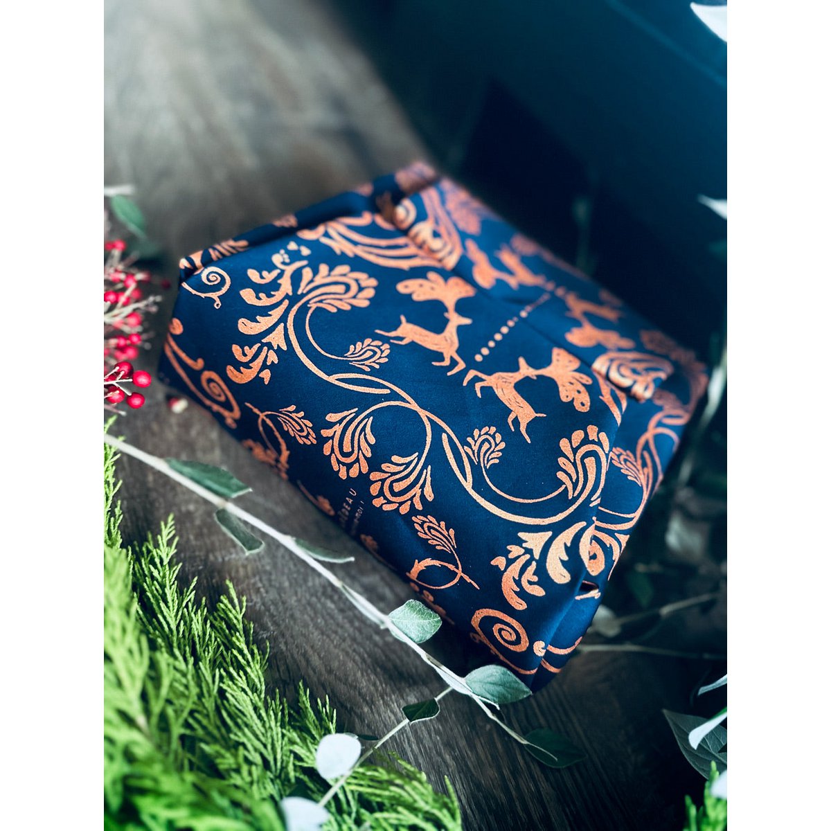 Set of 3 Reusable Recycled Cotton Gift Wrapping MYSTERIOUS Family Pack