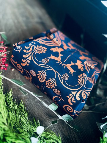 Set of 3 Reusable Recycled Cotton Gift Wrapping MYSTERIOUS Family Pack